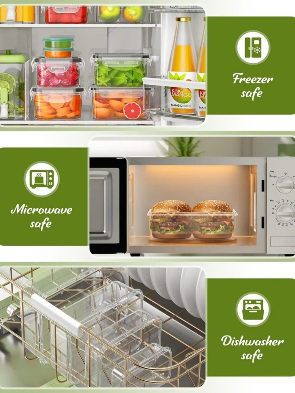 40-Piece BPA-Free Food Storage Containers Set | Leak-Proof Kitchen Organization